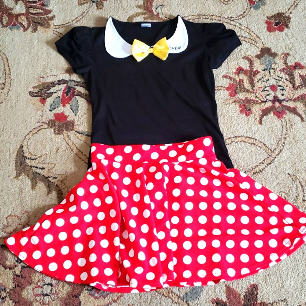 Mickey Mouse set skirt shirt